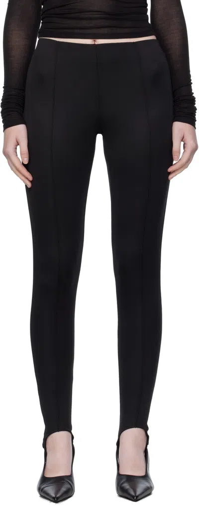 The Frankie Shop Black Caserta Stirrup Leggings