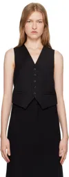 The Frankie Shop Black Gelso Vest In Black