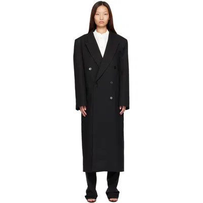 The Frankie Shop Black Jane Long Coat