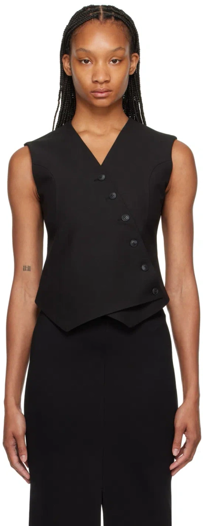 The Frankie Shop Black Maesa Cross Vest