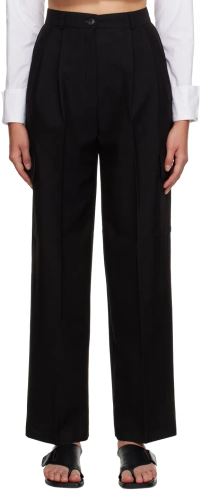 The Frankie Shop Black Maesa Trousers