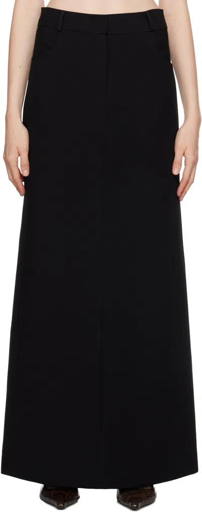 The Frankie Shop Black Malvo Long Pencil Maxi Skirt