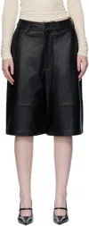 The Frankie Shop Olivia Leather Bermuda Shorts