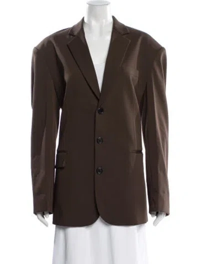 Pre-owned The Frankie Shop Blazer In Brown