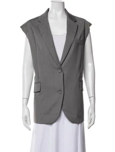 Pre-owned The Frankie Shop Blazer In Grey