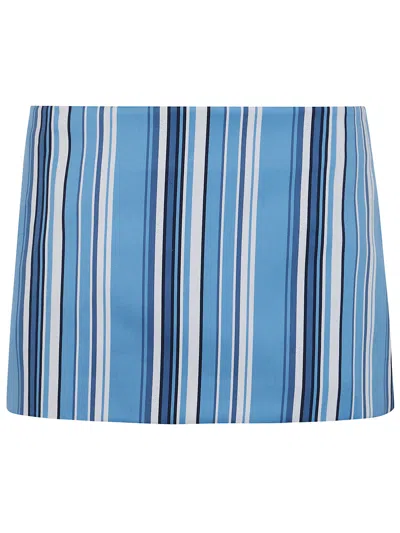 The Frankie Shop Mini Striped Utility Skirt For Women In Multi