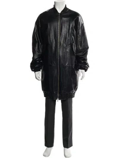Pre-owned The Frankie Shop Bomber Jacket In Black