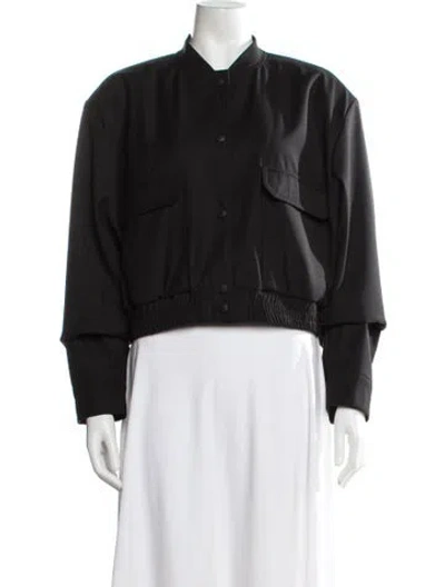 Pre-owned The Frankie Shop Bomber Jacket In Black