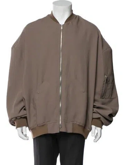 Pre-owned The Frankie Shop Bomber Jacket In Brown