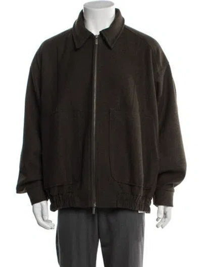 Pre-owned The Frankie Shop Bomber Jacket In Green