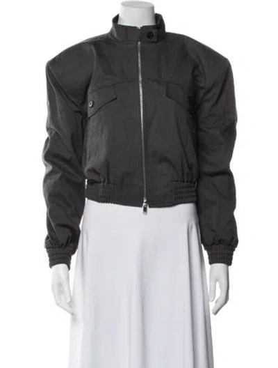 Pre-owned The Frankie Shop Bomber Jacket In Grey