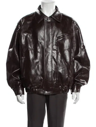 Pre-owned The Frankie Shop Bomber Jacket W/ Tags In Brown