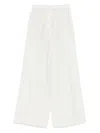 The Frankie Shop Brenna Double Stripe Trousers In White