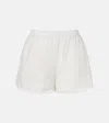 The Frankie Shop Brenna Sheer Striped Shorts In White