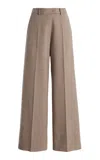 The Frankie Shop Brickell Wide-leg Pants In Brown