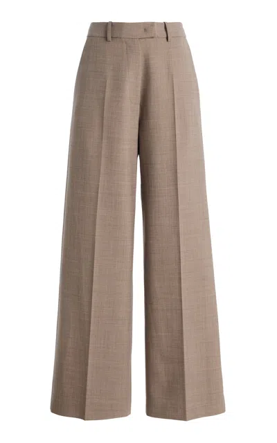 The Frankie Shop Brickell Wide-leg Pants In Brown