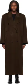 The Frankie Shop Jane Suiting Coat In Brown