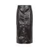 The Frankie Shop Crackled Pencil Skirt Textured Surface In Black