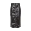 The Frankie Shop Crackled Pencil Skirt Textured Surface In Black
