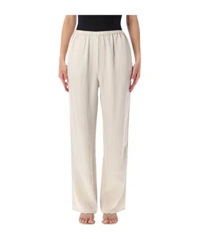 The Frankie Shop Bruna Linen Soft Pants In Neutral