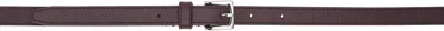 The Frankie Shop Burgundy Jessie Leather Belt In Plum