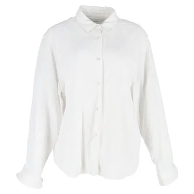 The Frankie Shop Button-down Shirt In White Cotton
