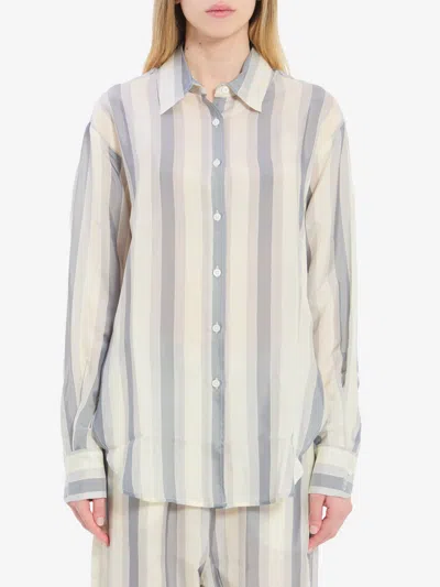 The Frankie Shop Peri Shirt In Animal Print