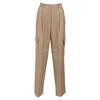The Frankie Shop Beige Bea Trousers In Beige