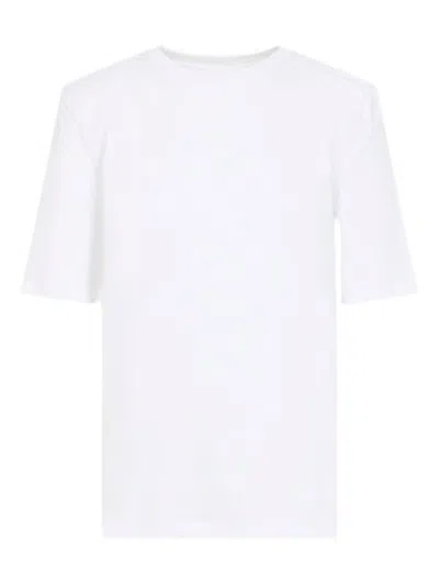 The Frankie Shop Carrington Cotton T-shirt In White