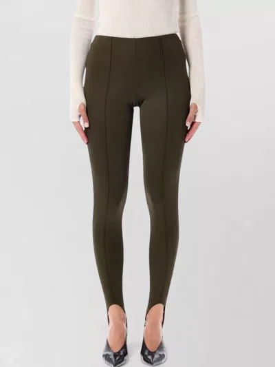 The Frankie Shop Caserta High Waist Stretch Ankle Pants In Green