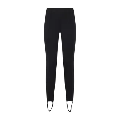THE FRANKIE SHOP THE FRANKIE SHOP CASERTA STIRRUP BLACK POLYESTER LEGGINGS