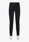 The Frankie Shop Stirrup-style Leggings With High Waist In Black