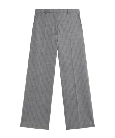 The Frankie Shop Casual Pants With Belt Loops In Gray