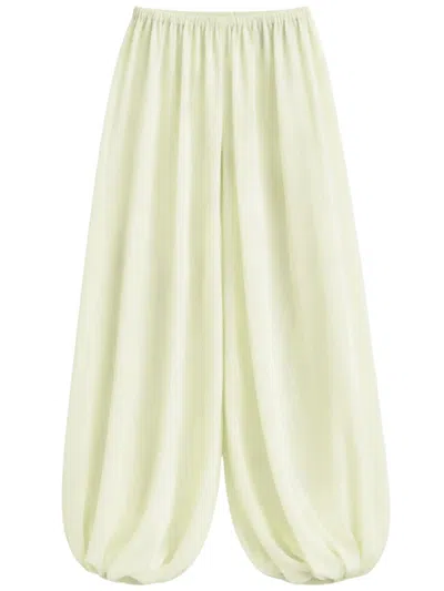 The Frankie Shop Chic Balloon Trousers With Tailored Detail In Yellow