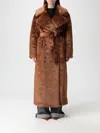 The Frankie Shop Coat  Woman Color Brown In Brown