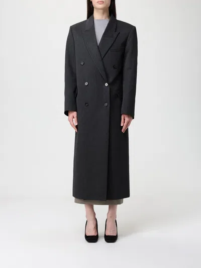 THE FRANKIE SHOP COAT THE FRANKIE SHOP WOMAN COLOR CHARCOAL,H51134033
