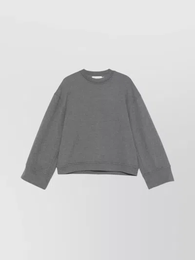 THE FRANKIE SHOP CREW NECK DROP SHOULDER KNITWEAR