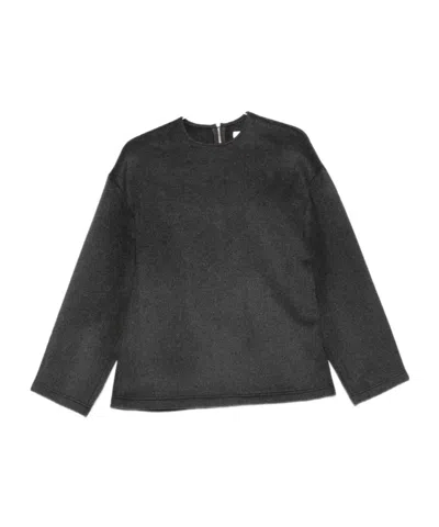 THE FRANKIE SHOP CREW NECK LONG SLEEVE BLOUSE