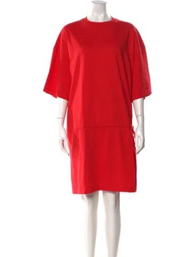 Pre-owned The Frankie Shop Crew Neck Mini Dress In Pink