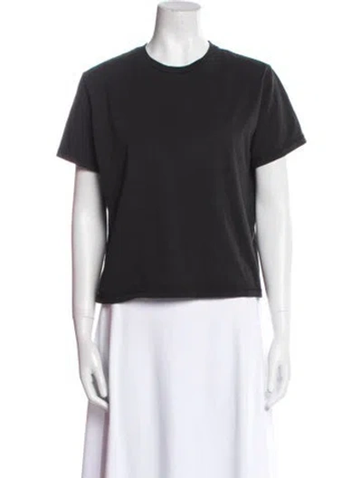 Pre-owned The Frankie Shop Crew Neck Short Sleeve T-shirt In Black