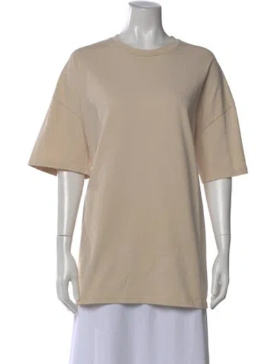 Pre-owned The Frankie Shop Crew Neck Short Sleeve T-shirt In Neutral