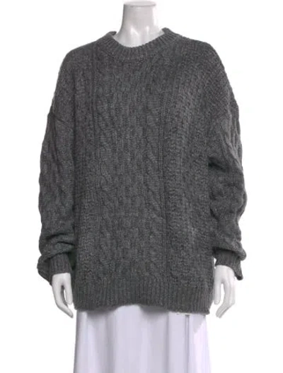 Pre-owned The Frankie Shop Crew Neck Sweater W/ Tags In Gray