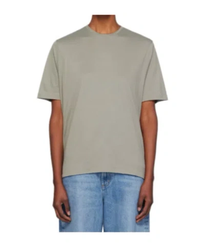 The Frankie Shop Crew Neck T-shirt In Brown