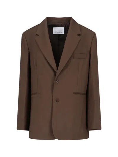 The Frankie Shop 'crosby' Blazer In Brown