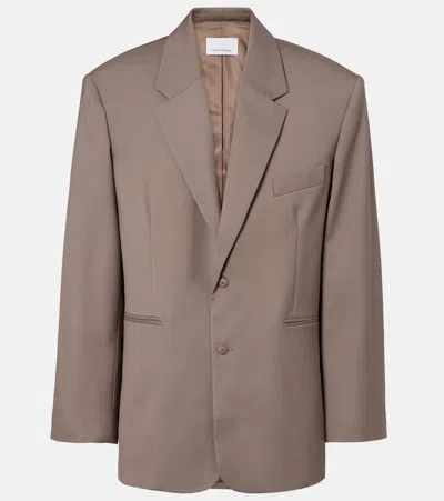 The Frankie Shop Crosby Blazer In Brown