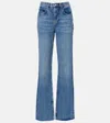 The Frankie Shop Dalston Flared Jeans Five Pockets In Blue