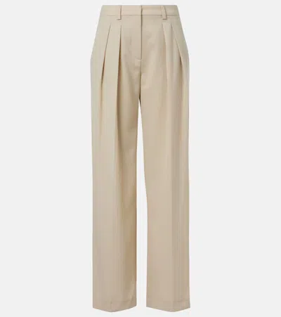 The Frankie Shop Daytona High-rise Wide-leg Pants In Sand
