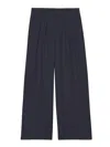The Frankie Shop Wool Blend Wide Leg Trousers With Belt Loops