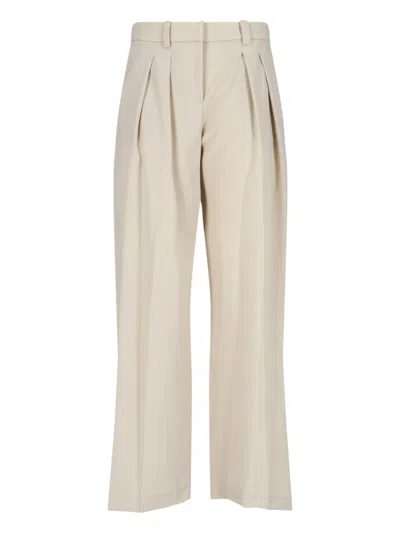 The Frankie Shop 'daytona' Wide Pants In Cream