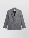 The Frankie Shop Double Breasted Pinstripe Blazer In Multi
